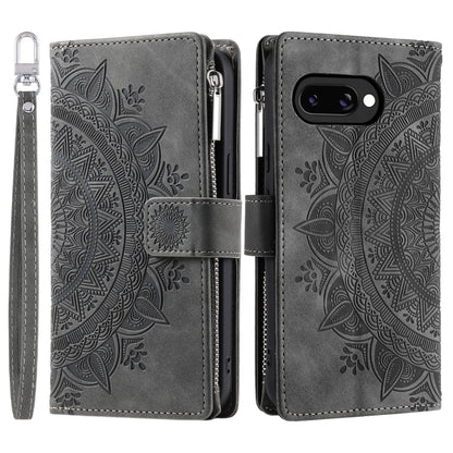 Multi-Card Totem Zipper Leather Phone Case