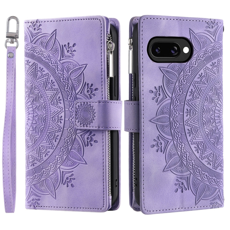 Multi-Card Totem Zipper Leather Phone Case