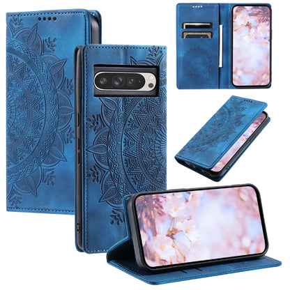 Totem Embossed Magnetic Leather Phone Case