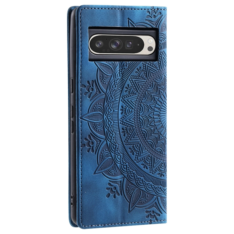 Totem Embossed Magnetic Leather Phone Case