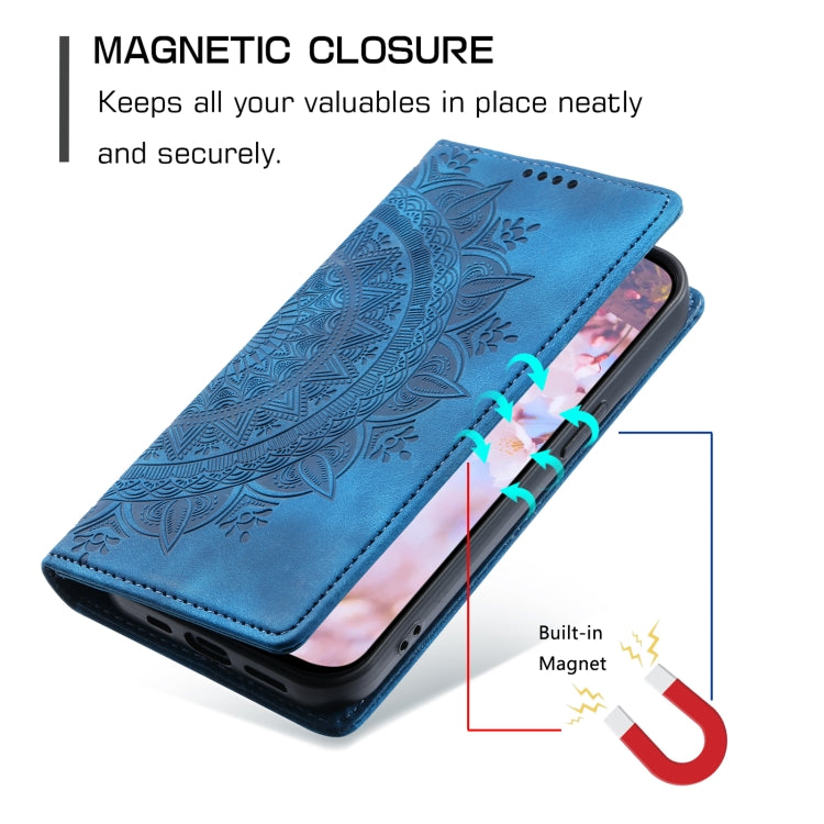 Totem Embossed Magnetic Leather Phone Case