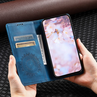 Totem Embossed Magnetic Leather Phone Case