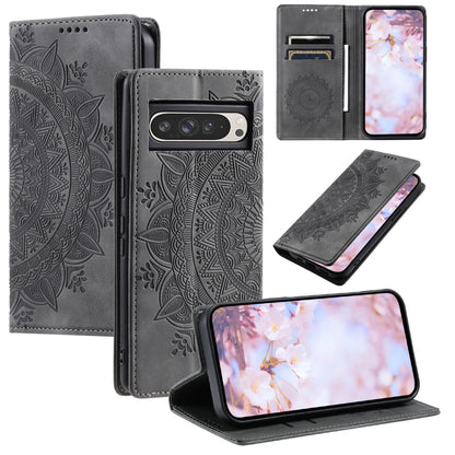 Totem Embossed Magnetic Leather Phone Case