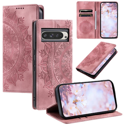 Totem Embossed Magnetic Leather Phone Case
