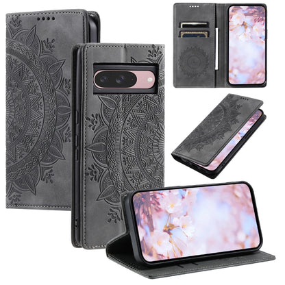 Totem Embossed Magnetic Leather Phone Case