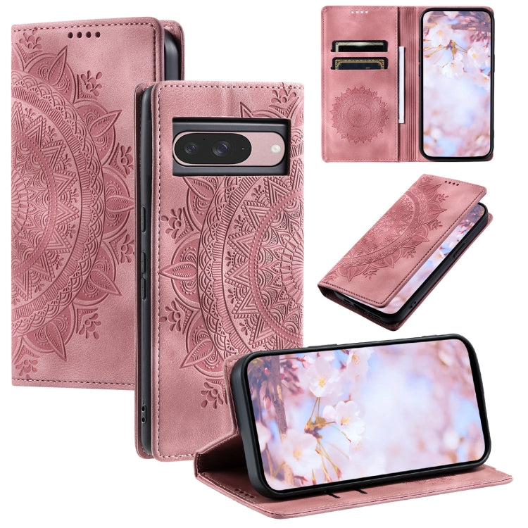 Totem Embossed Magnetic Leather Phone Case