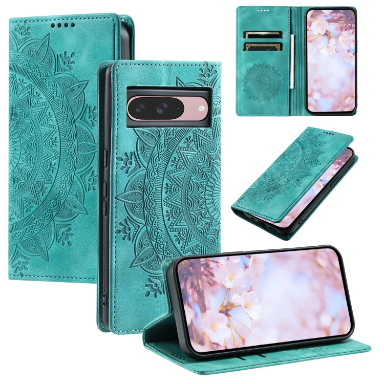 Totem Embossed Magnetic Leather Phone Case