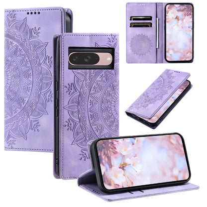 Totem Embossed Magnetic Leather Phone Case