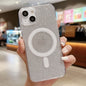 Acrylic Transparent Glitter MagSafe Phone Case, For iPhone 16, For iPhone 15 Pro Max, For iPhone 15 Pro, For iPhone 15 Plus