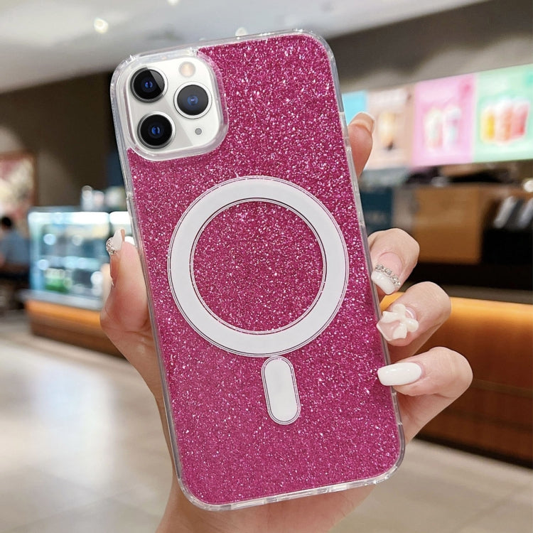 Acrylic Transparent Glitter MagSafe Phone Case, For iPhone 12 / 12 Pro, For iPhone 12 Pro Max, For iPhone 11 Pro Max, For iPhone 11
