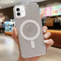 Acrylic Transparent Glitter MagSafe Phone Case, For iPhone 16, For iPhone 15 Pro Max, For iPhone 15 Pro, For iPhone 15 Plus