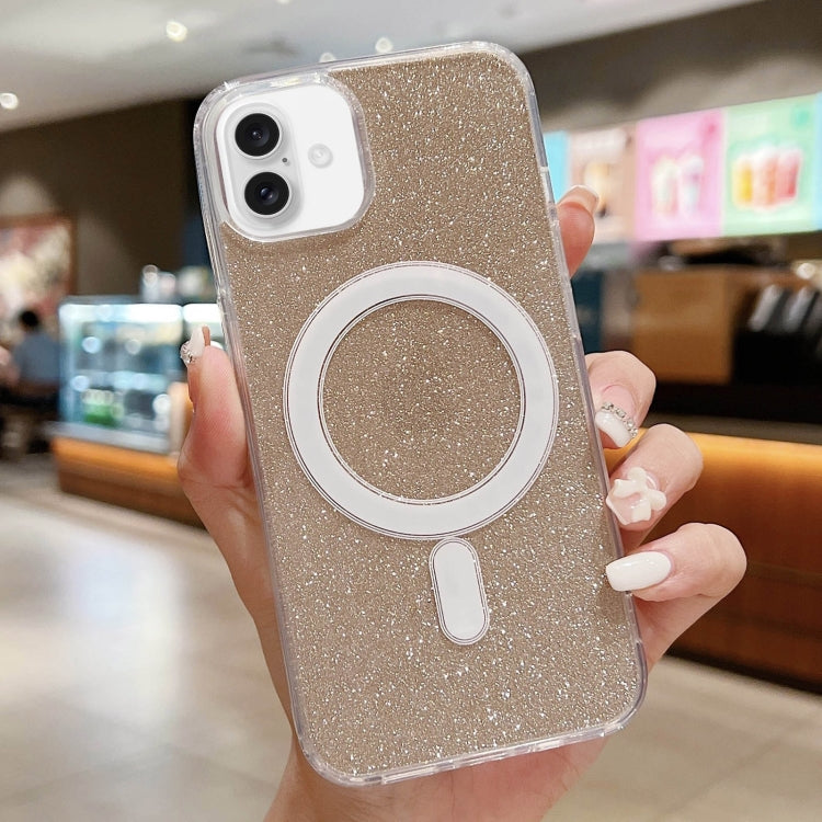 Acrylic Transparent Glitter MagSafe Phone Case, For iPhone 16, For iPhone 15 Pro Max, For iPhone 15 Pro, For iPhone 15 Plus