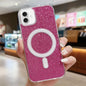 Acrylic Transparent Glitter MagSafe Phone Case, For iPhone 16, For iPhone 15 Pro Max, For iPhone 15 Pro, For iPhone 15 Plus