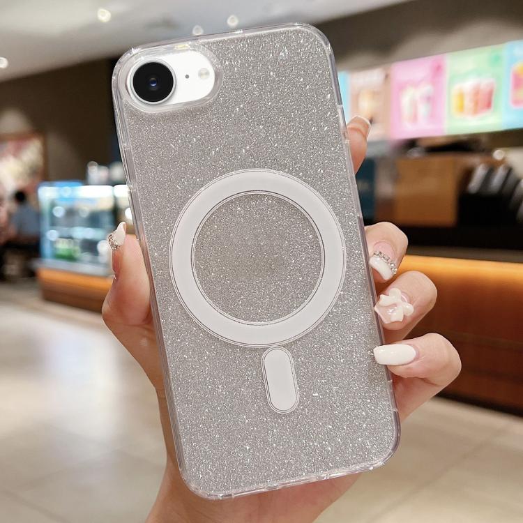 Acrylic Transparent Glitter MagSafe Phone Case, For iPhone 17e / 16e, For iPhone 17 Pro Max, For iPhone 17 Pro, For iPhone 17