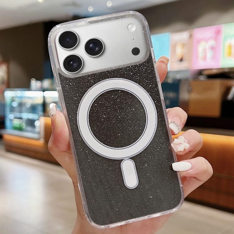 Acrylic Transparent Glitter MagSafe Phone Case