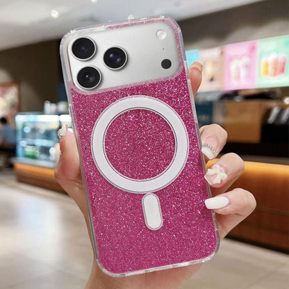 Acrylic Transparent Glitter MagSafe Phone Case