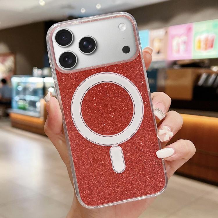 Acrylic Transparent Glitter MagSafe Phone Case