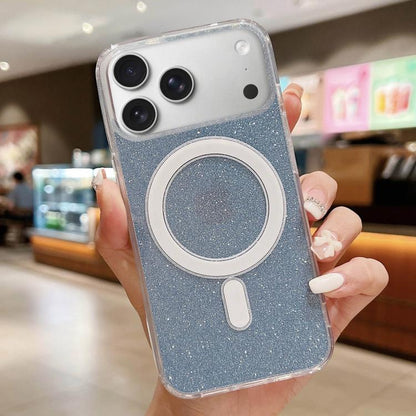 Acrylic Transparent Glitter MagSafe Phone Case