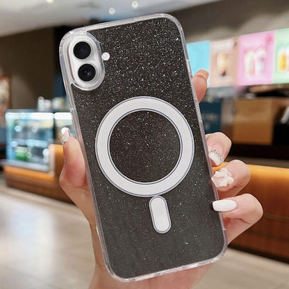 Acrylic Transparent Glitter MagSafe Phone Case