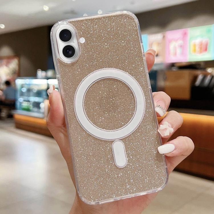 Acrylic Transparent Glitter MagSafe Phone Case