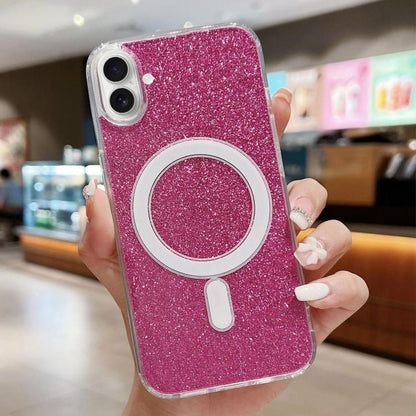 Acrylic Transparent Glitter MagSafe Phone Case