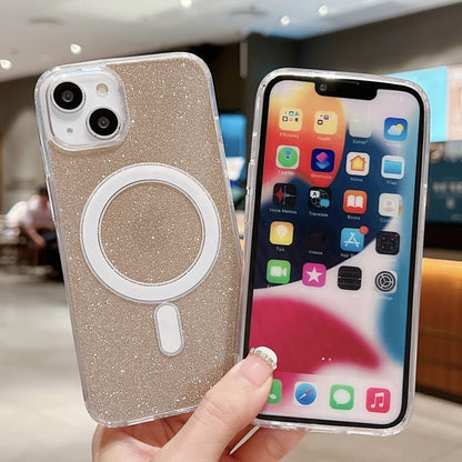 Acrylic Transparent Glitter MagSafe Phone Case