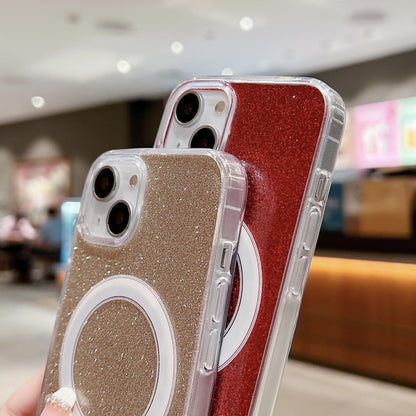 Acrylic Transparent Glitter MagSafe Phone Case, For iPhone 14 Pro Max, For iPhone 13 Pro Max, For iPhone 13 Pro, For iPhone 13