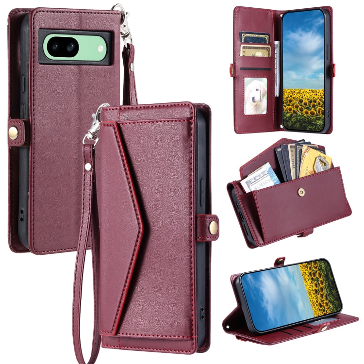 Wallet Multi-card Slot Leather Phone Case with Lanyard
