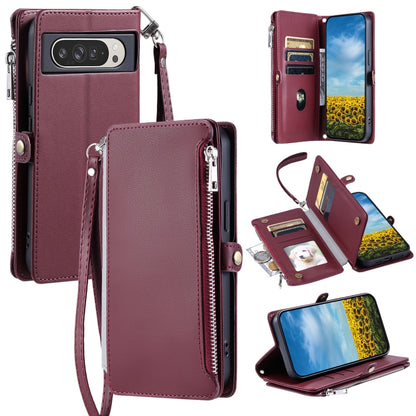 Leather Stitching Multi-card Slot Zipper Phone Case