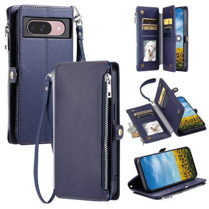 Leather Stitching Multi-card Slot Zipper Phone Case