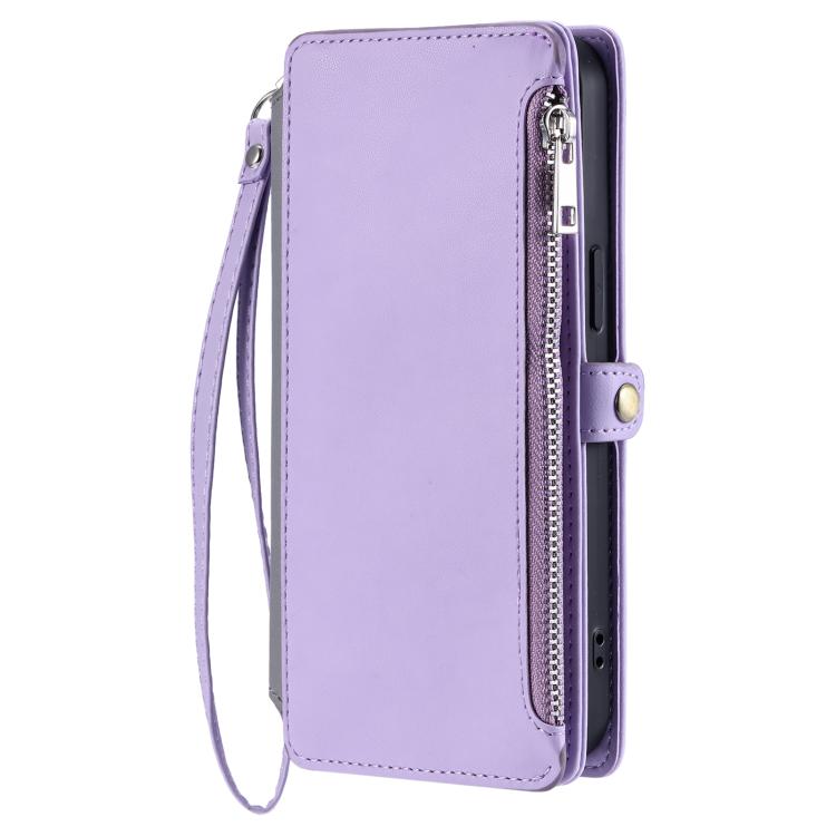 Leather Stitching Multi-card Slot Zipper Phone Case, For Google Pixel 10a, For Google Pixel 10 Pro XL, For Google Pixel 10 / 10 Pro, For Google Pixel 9a