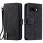 Nine Card Zipper Bag Leather Phone Case with Lanyard, For Google Pixel 10a, For Google Pixel 10 Pro XL, For Google Pixel 10 / 10 Pro, For Google Pixel 9a, For Google Pixel 9 Pro XL, For Google Pixel 9 / 9 Pro