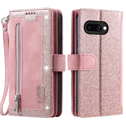Nine Card Zipper Bag Leather Phone Case with Lanyard, For Google Pixel 10a, For Google Pixel 10 Pro XL, For Google Pixel 10 / 10 Pro, For Google Pixel 9a, For Google Pixel 9 Pro XL, For Google Pixel 9 / 9 Pro