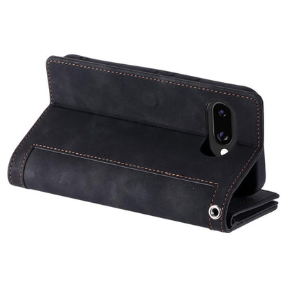 Nine Card Zipper Bag Leather Phone Case with Lanyard, For Google Pixel 10a, For Google Pixel 10 Pro XL, For Google Pixel 10 / 10 Pro, For Google Pixel 9a, For Google Pixel 9 Pro XL, For Google Pixel 9 / 9 Pro