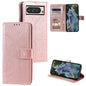 Totem Flower Embossed Leather Phone Case with Lanyard, For Google Pixel 10a, For Google Pixel 10 Pro XL, For Google Pixel 10 / 10 Pro