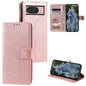 Totem Flower Embossed Leather Phone Case with Lanyard, For Google Pixel 10a, For Google Pixel 10 Pro XL, For Google Pixel 10 / 10 Pro