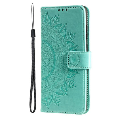 Totem Flower Embossed Leather Phone Case with Lanyard, For Google Pixel 10a, For Google Pixel 10 Pro XL, For Google Pixel 10 / 10 Pro