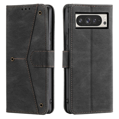 Nail Skin Feel Stitching Calf Texture Leather Phone Case