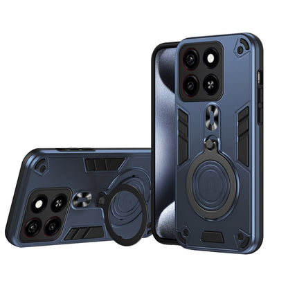 Metal Ring 360 Degree Rotating Holder PC Hybrid TPU Phone Case, For ZTE Blade A35, For ZTE Blade A34 / A54