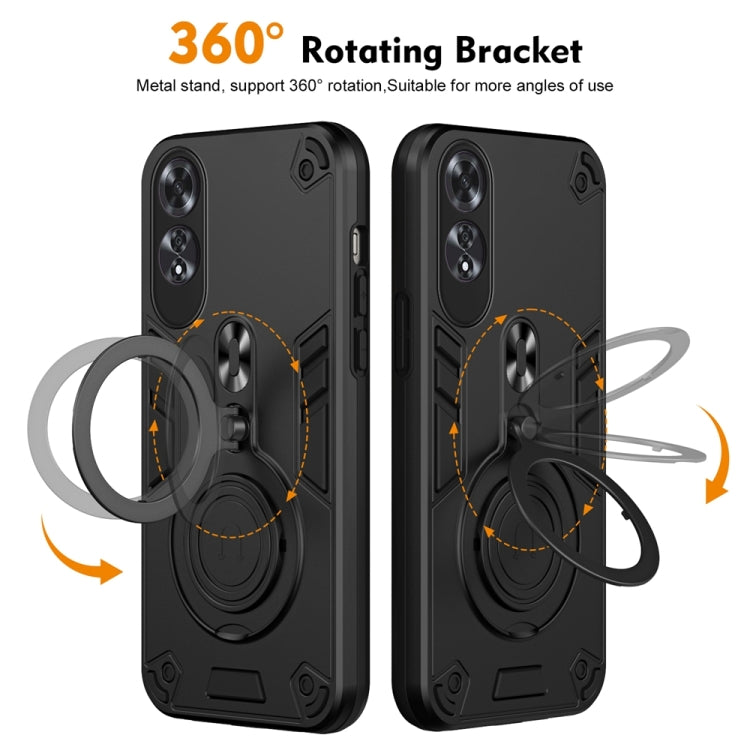 Metal Ring 360 Degree Rotating Holder PC Hybrid TPU Phone Case, For OPPO A60, For OPPO Reno11 F, For OPPO Reno11 Global, For OPPO Reno10 5G Global