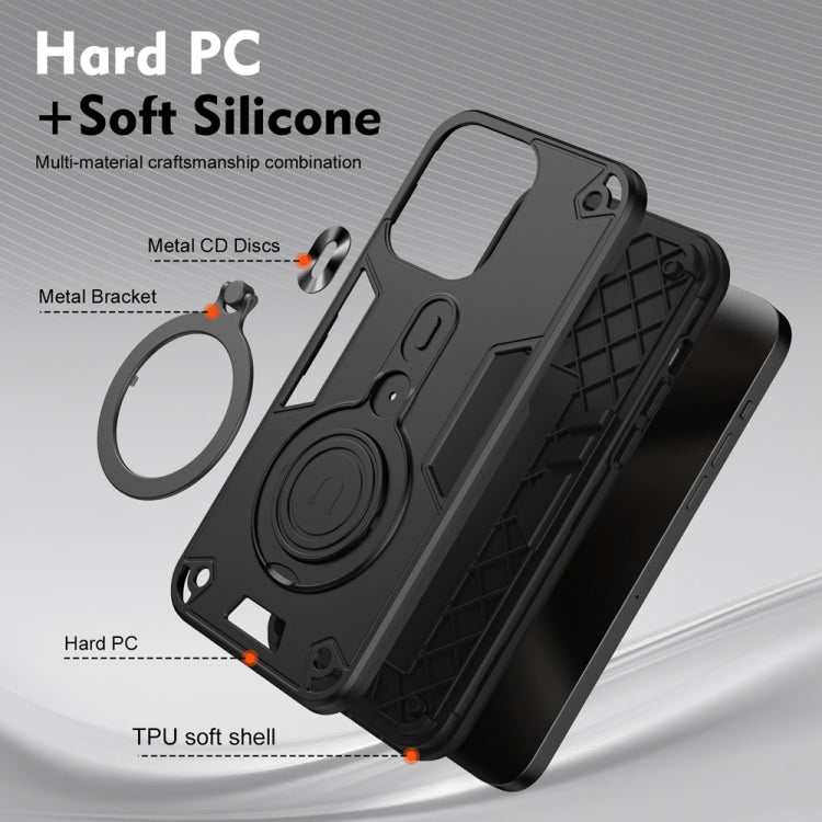 Metal Ring 360 Degree Rotating Holder PC Hybrid TPU Phone Case, For OPPO A60, For OPPO Reno11 F, For OPPO Reno11 Global, For OPPO Reno10 5G Global