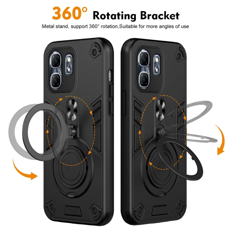 Metal Ring 360 Degree Rotating Holder PC Hybrid TPU Phone Case, For Infinix Hot 50i / Smart 9, For Infinix Note 40 Pro 4G, For Infinix Note 40 4G