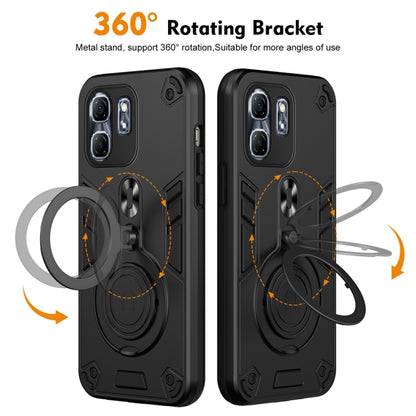 Metal Ring 360 Degree Rotating Holder PC Hybrid TPU Phone Case, For Infinix Hot 50i / Smart 9, For Infinix Note 40 Pro 4G, For Infinix Note 40 4G