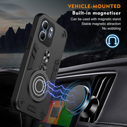 Metal Ring 360 Degree Rotating Holder PC Hybrid TPU Phone Case, For Infinix Hot 50i / Smart 9, For Infinix Note 40 Pro 4G, For Infinix Note 40 4G