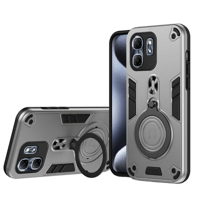 Metal Ring 360 Degree Rotating Holder PC Hybrid TPU Phone Case, For Infinix Hot 50i / Smart 9, For Infinix Note 40 Pro 4G, For Infinix Note 40 4G