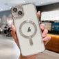 Electroplating MagSafe Phone Case, For iPhone 15, For iPhone 14 Plus, For iPhone 14