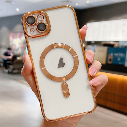 Electroplating MagSafe Phone Case, For iPhone 15, For iPhone 14 Plus, For iPhone 14