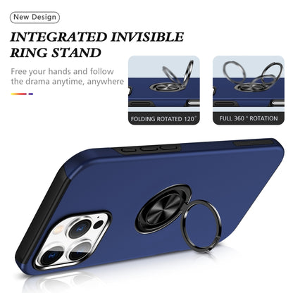 PC + TPU Magnetic Phone Case with Invisible Ring Holder, For iPhone 16 Pro Max, For iPhone 16 Pro, For iPhone 16 Plus