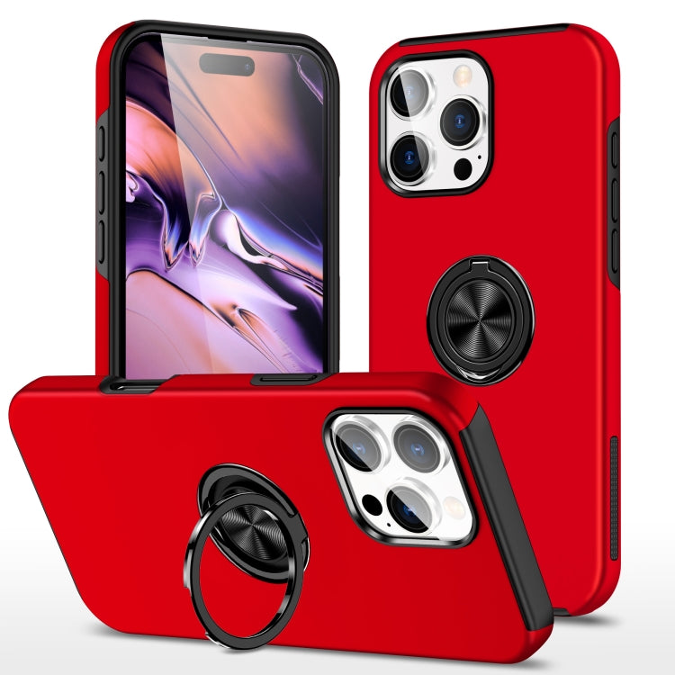 PC + TPU Magnetic Phone Case with Invisible Ring Holder, For iPhone 16 Pro Max, For iPhone 16 Pro, For iPhone 16 Plus