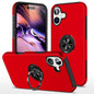 PC + TPU Magnetic Phone Case with Invisible Ring Holder, For iPhone 16 Plus, For iPhone 16